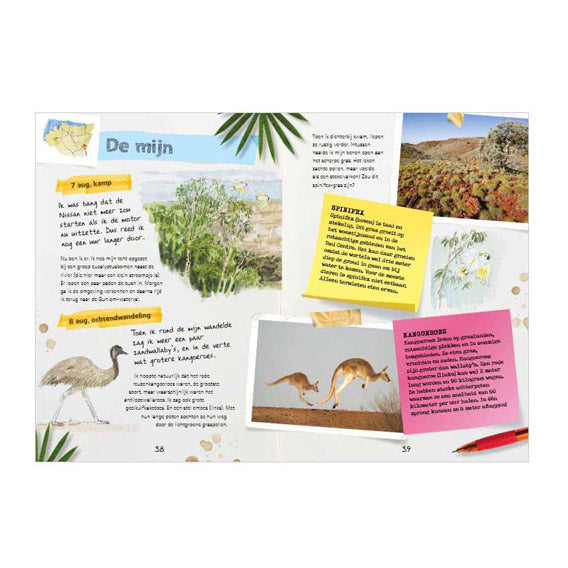 Journal central de la maison du livre d'un explorateur - expédition dans l'outback