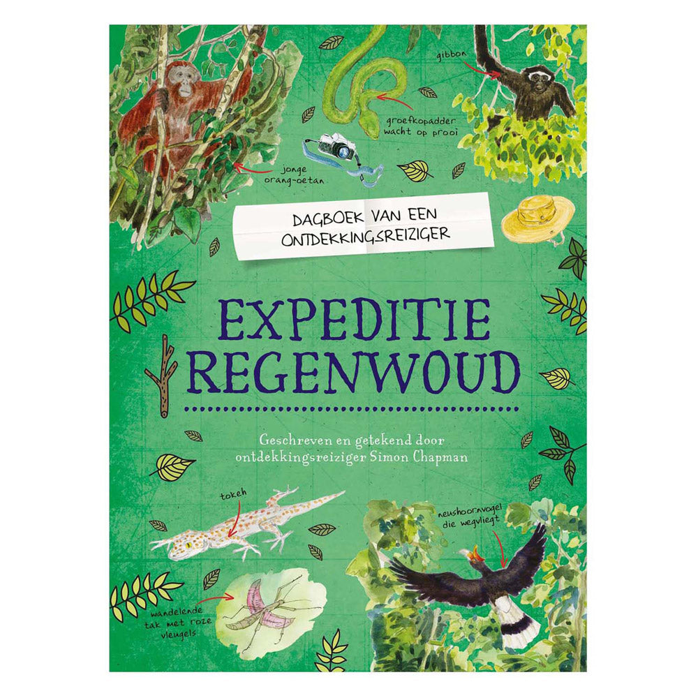 Journal central de la maison du livre d'un explorateur - expédition dans la forêt tropicale