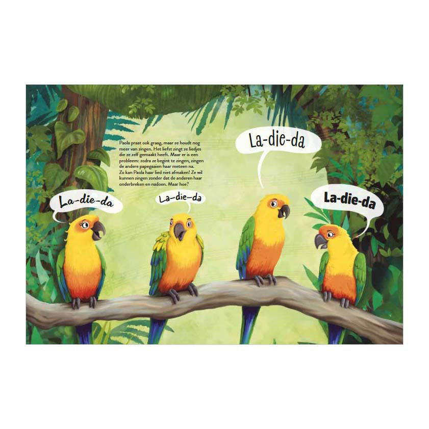 Livre central maison le chant du perroquet