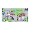 Livre central pour enfants, maison, voitures
