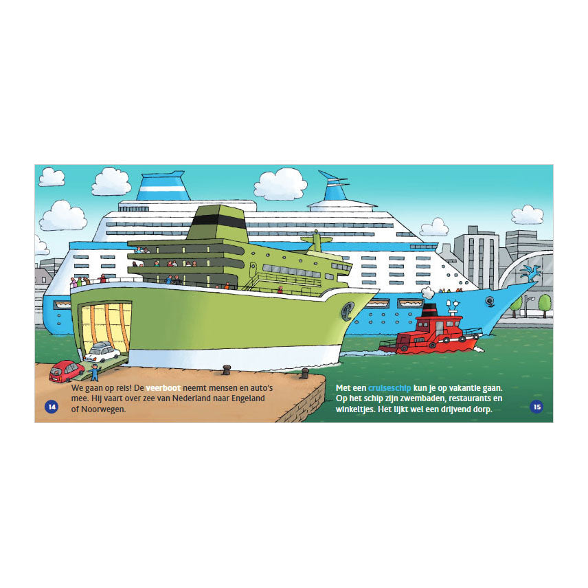 Livre central pour enfants, bateaux-maison