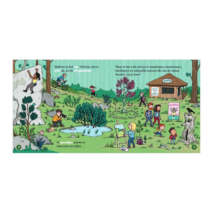 Livre central maison le livre pour enfants de la forêt