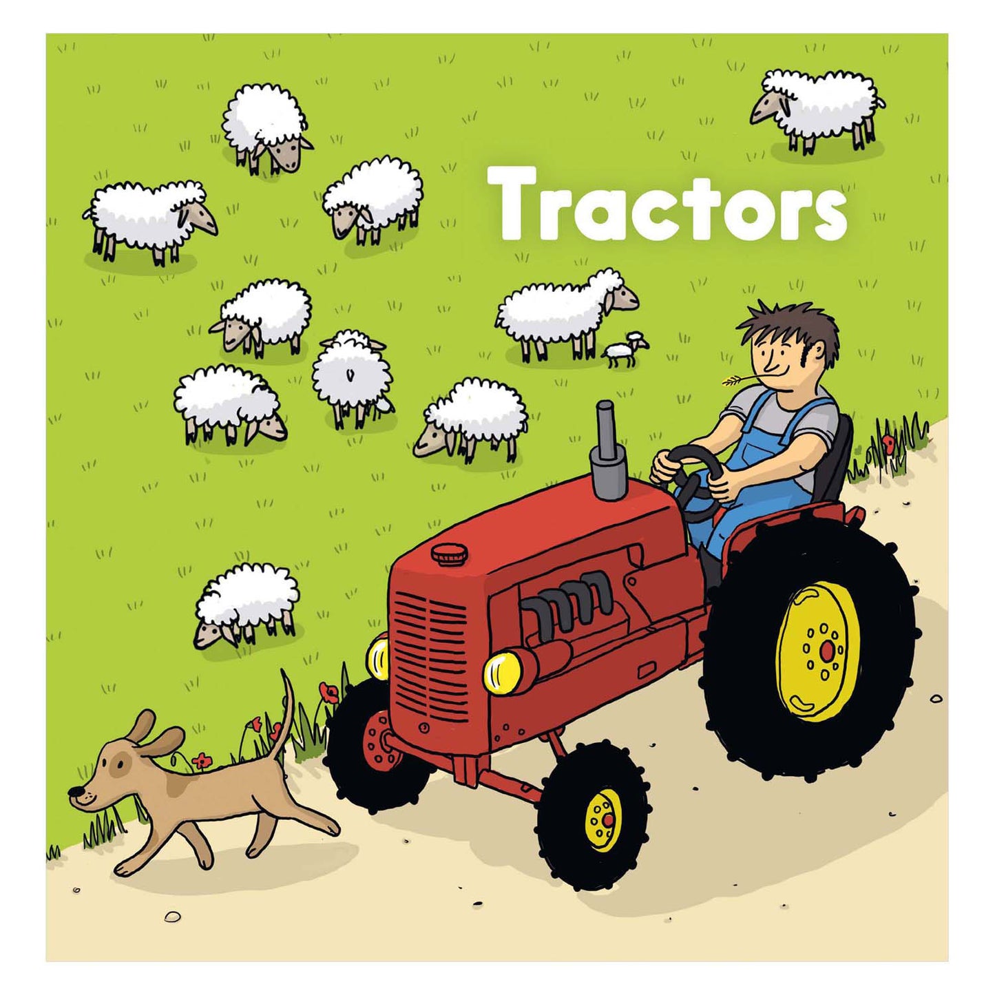 Livre central pour enfants, tracteurs de maison