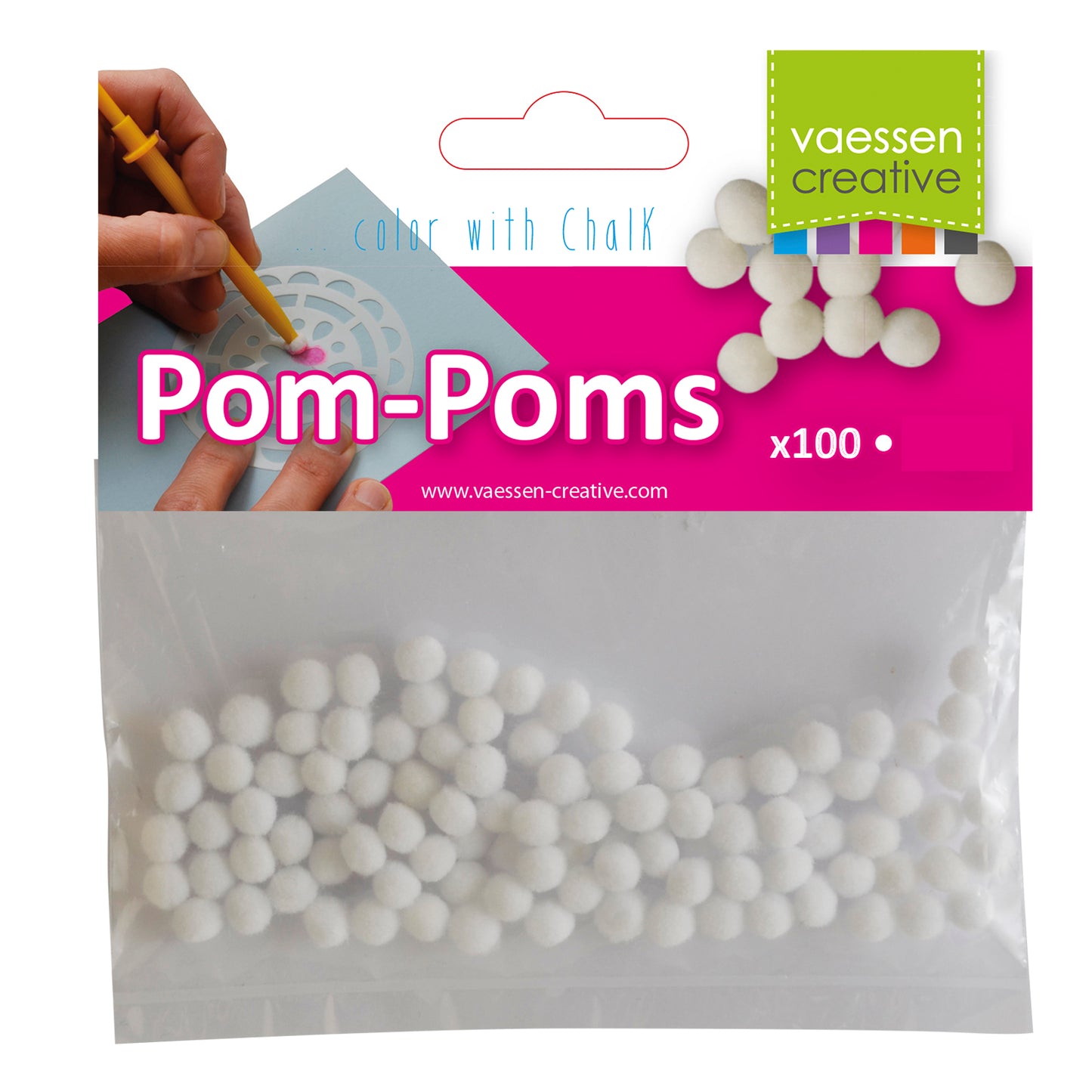 Vaessen creative • pompons outil craie 7mm