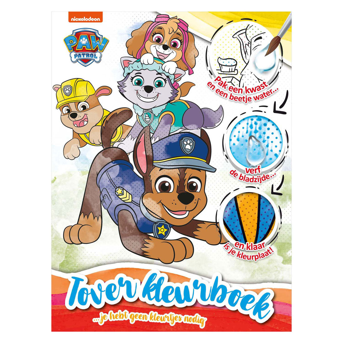 Livre de coloriage magique avec gros ballons de Paw Patrol