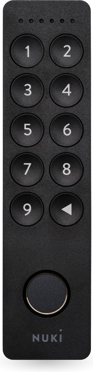 Nuki keypad 2 – serrure électronique avec code d'accès par scanner d'empreintes digitales – sans clé, sûre, facile à utiliser – noir
