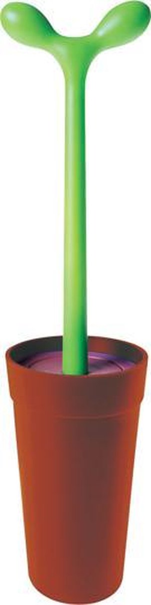 Alessi merdolino - brosse de toilette - marron - objet design - résine thermoplastique