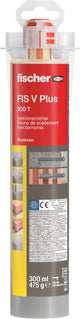 Mortier d'injection Fischer fis v plus 300 t - mortier universel à 2 composants pour ancrage chimique - avec deux buses de mélange