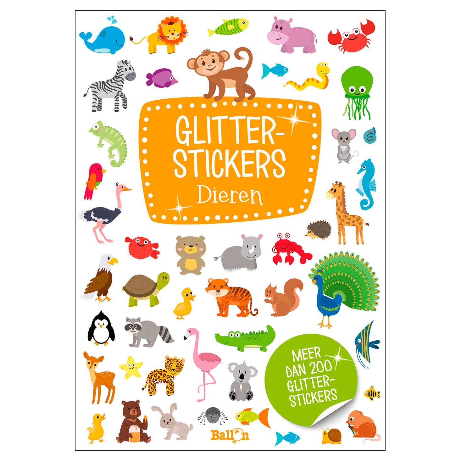 Autocollants pailletés animaux