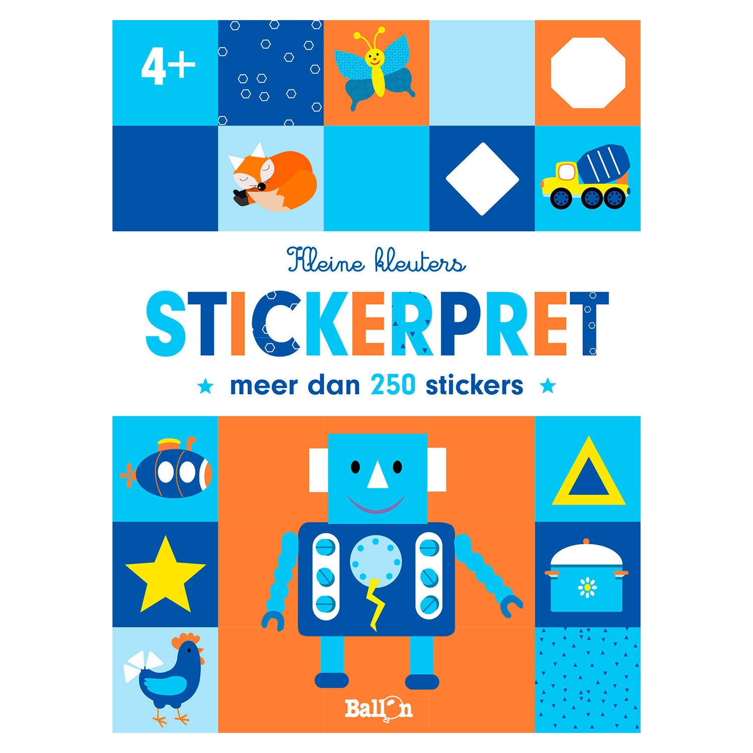 Éditeur standard pour les petits tout-petits autocollant robot amusant 4+