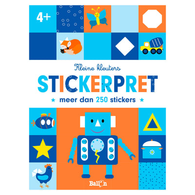 Éditeur standard pour les petits tout-petits autocollant robot amusant 4+