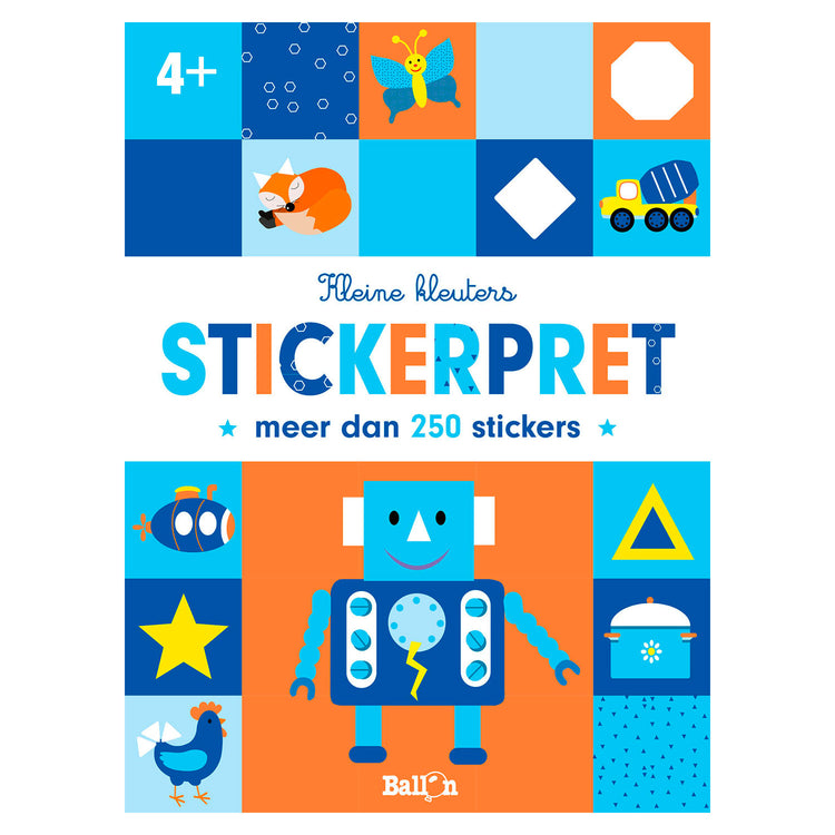 Éditeur standard pour les petits tout-petits autocollant robot amusant 4+