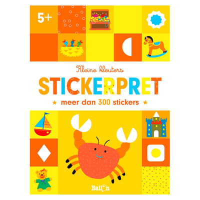 Autocollant pour petits tout-petits crabe amusant 5+