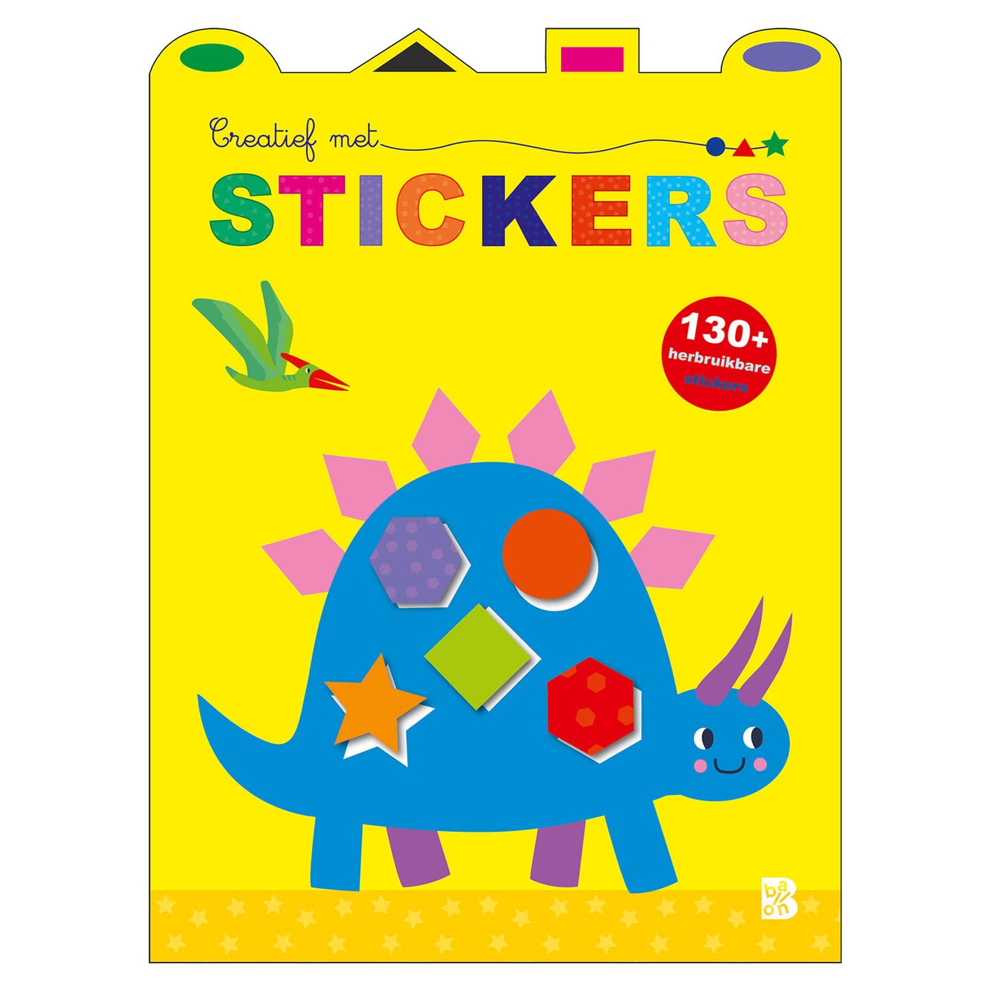 Créatif de maison d'édition standard avec autocollants - dinosaure