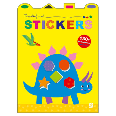 Créatif de maison d'édition standard avec autocollants - dinosaure