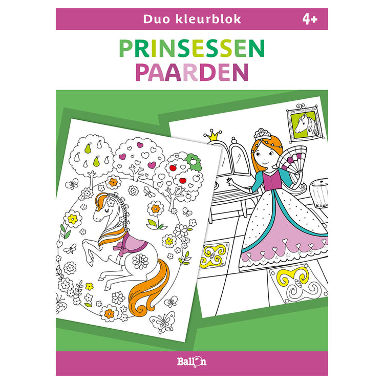 Duo d'éditeurs standards color block - princesses et chevaux