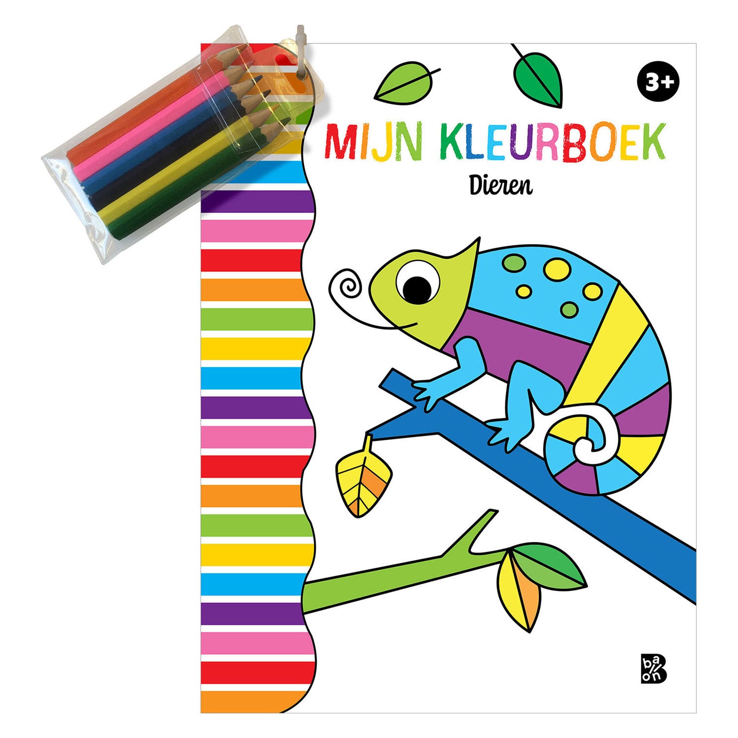 Livre de coloriage éditeur standard avec crayons - animaux