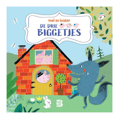 Gagne le livre de sons tactiles hollandais - les trois petits cochons