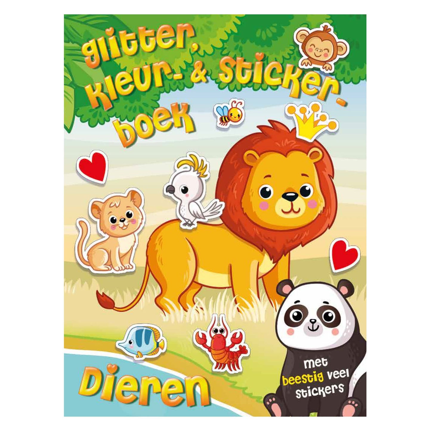 Books de paillettes, de couleurs et d'autocollants - Animaux