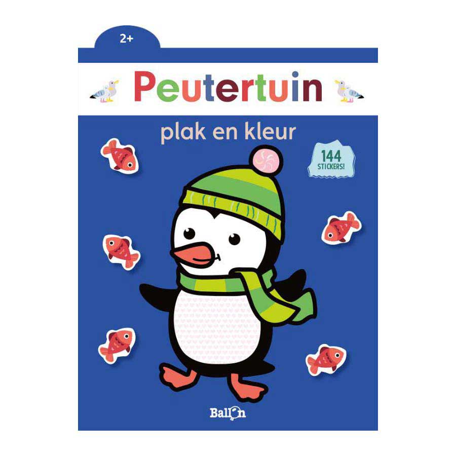 Éditeur standard coller et colorer le pingouin du jardin des tout-petits 2+