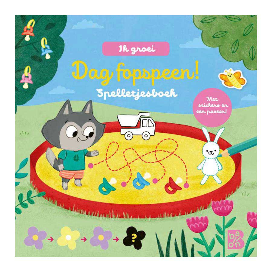 Sucette standard de jour de livre de jeux d'éditeur avec autocollants et affiche