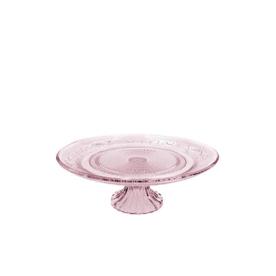 Idées 4 saisons bol sur pied verre ø23xh8cm rose