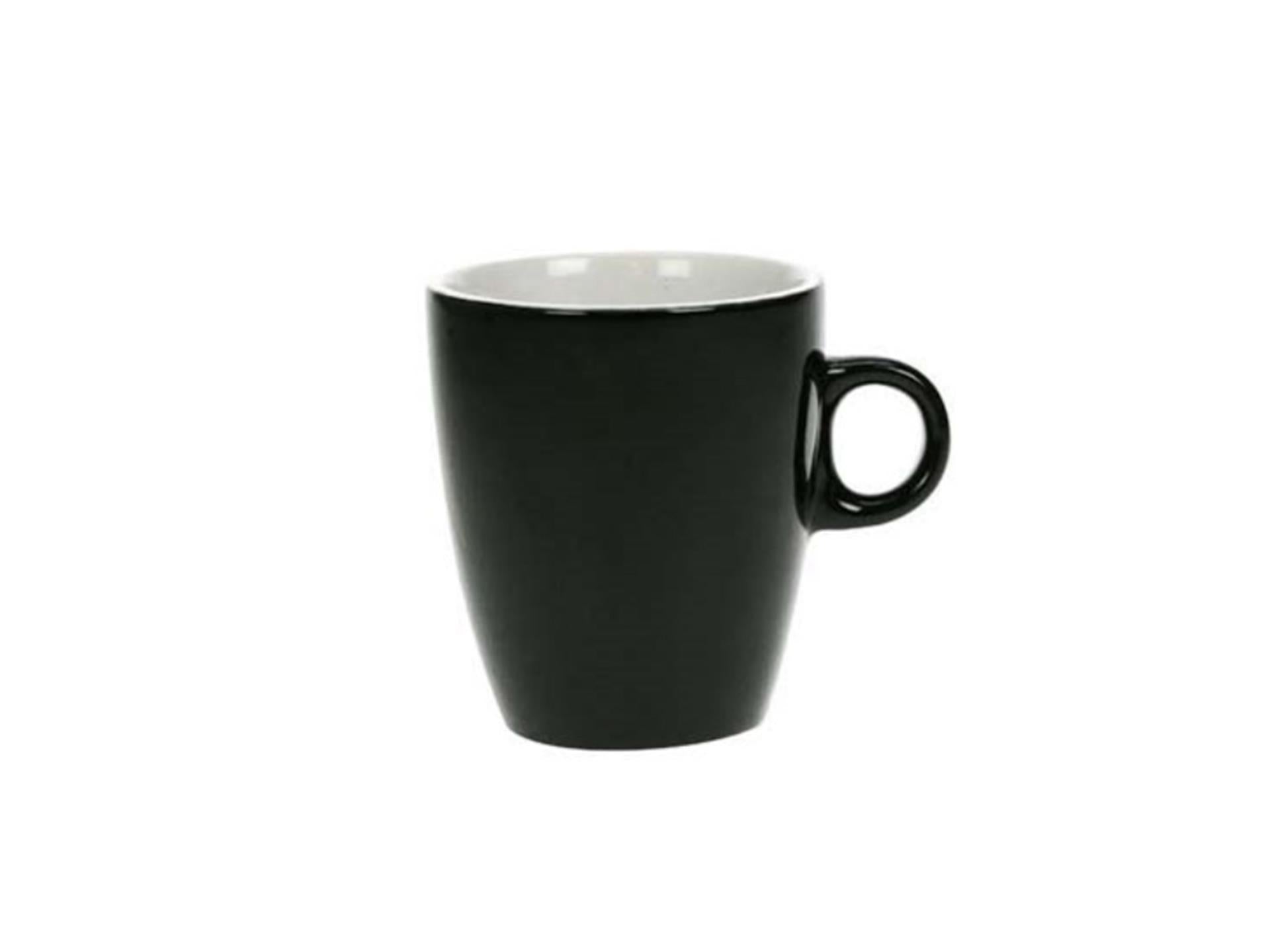 Mug cosy tendance Vicky noir 19cl carton de 6 pièces