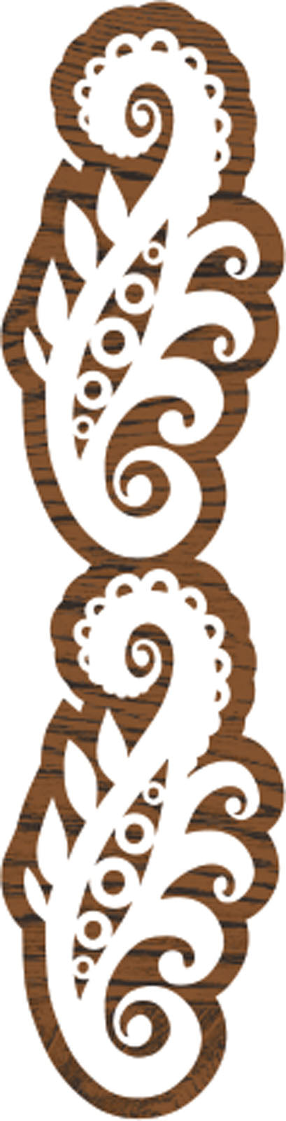 Créations en tissu • bordure impression bloc 8,9x2,5cm défilement