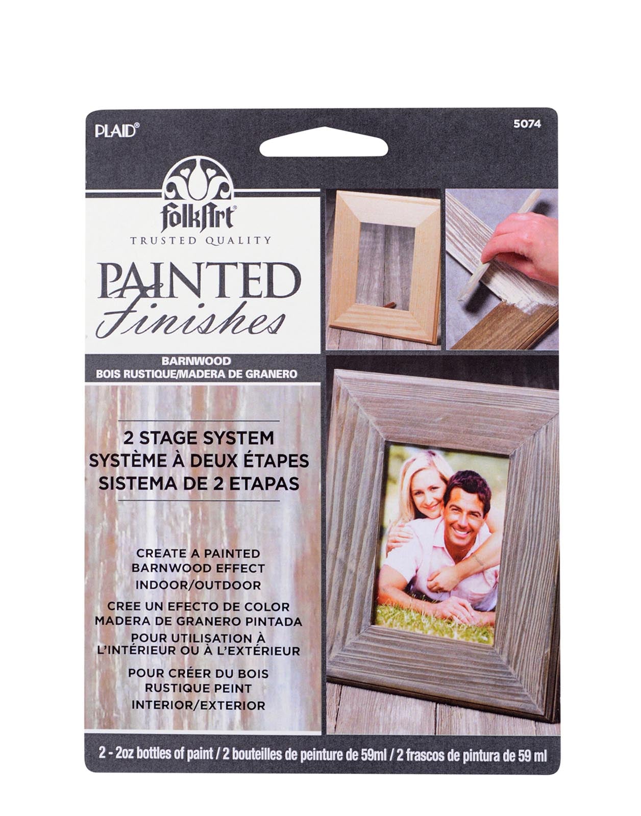 Folkart • kit finitions peintes bois de grange cardé 59ml