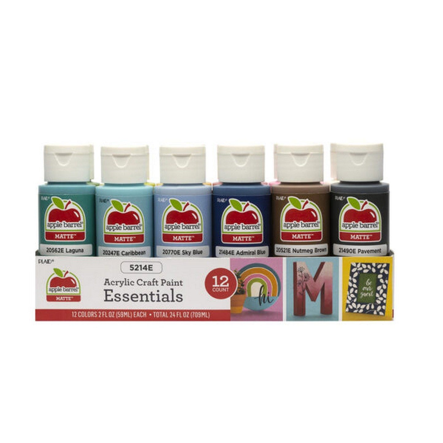 Plaid • Ensemble de 12 peintures acryliques Apple Barrel Essentials