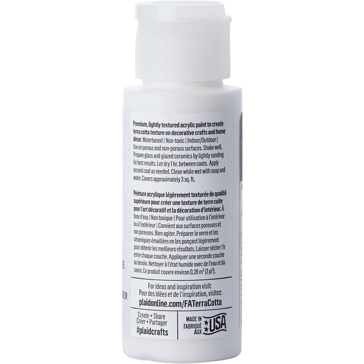 Folkart • peinture acrylique texturée terre cuite 59 ml snowbank