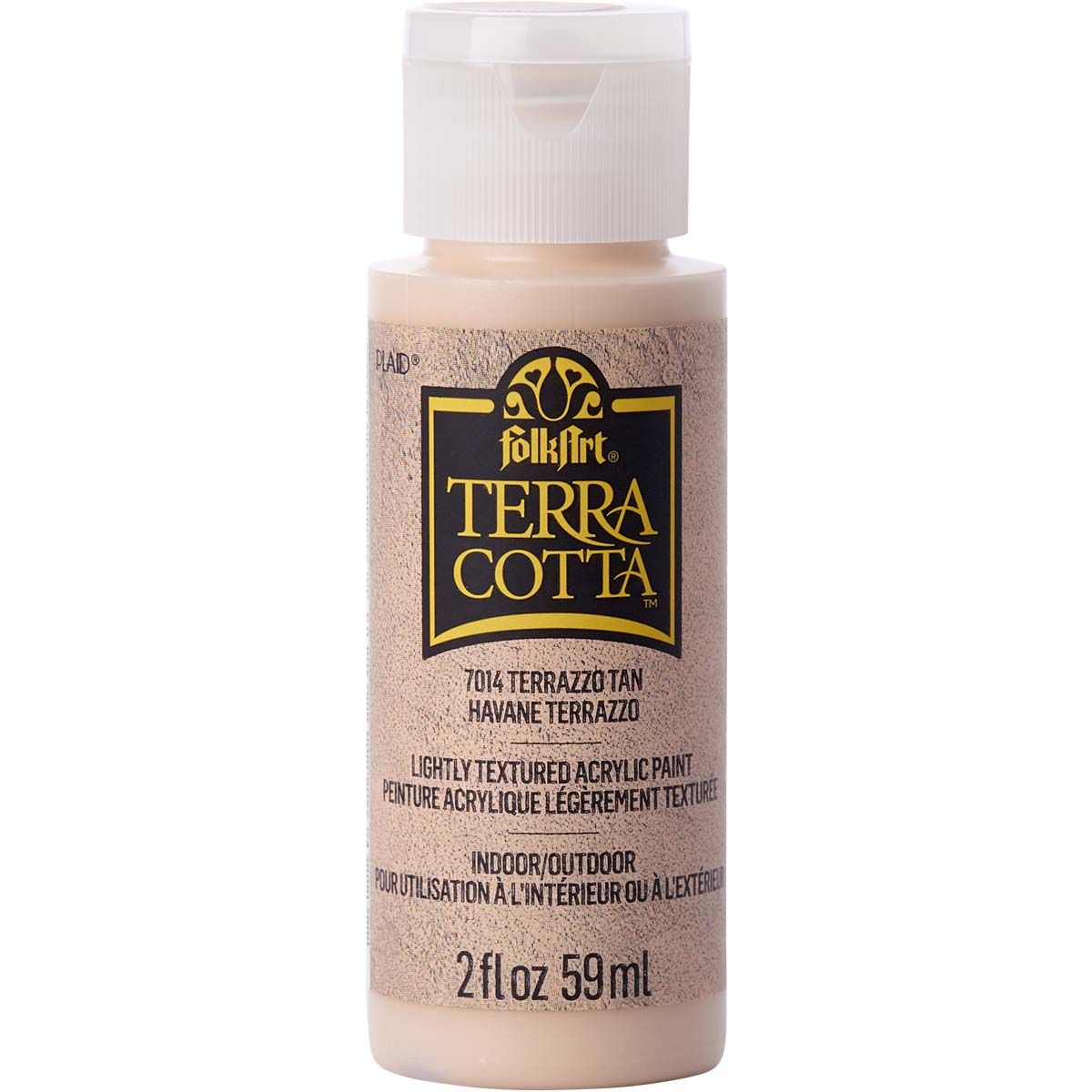 Folkart • peinture acrylique texturée terre cuite 59 ml sable terrazzo