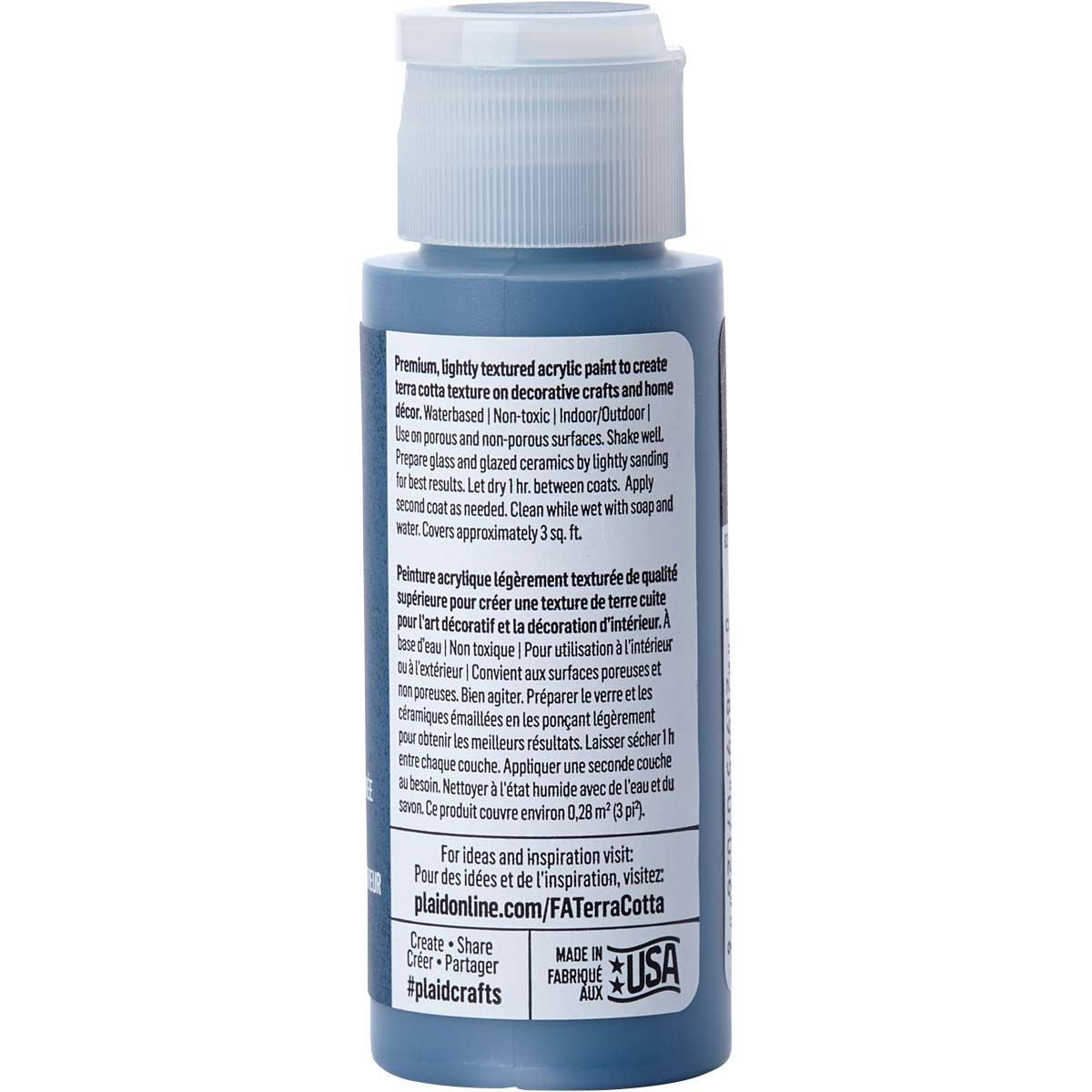 Folkart • peinture acrylique texturée terre cuite 59 ml caverne océanique