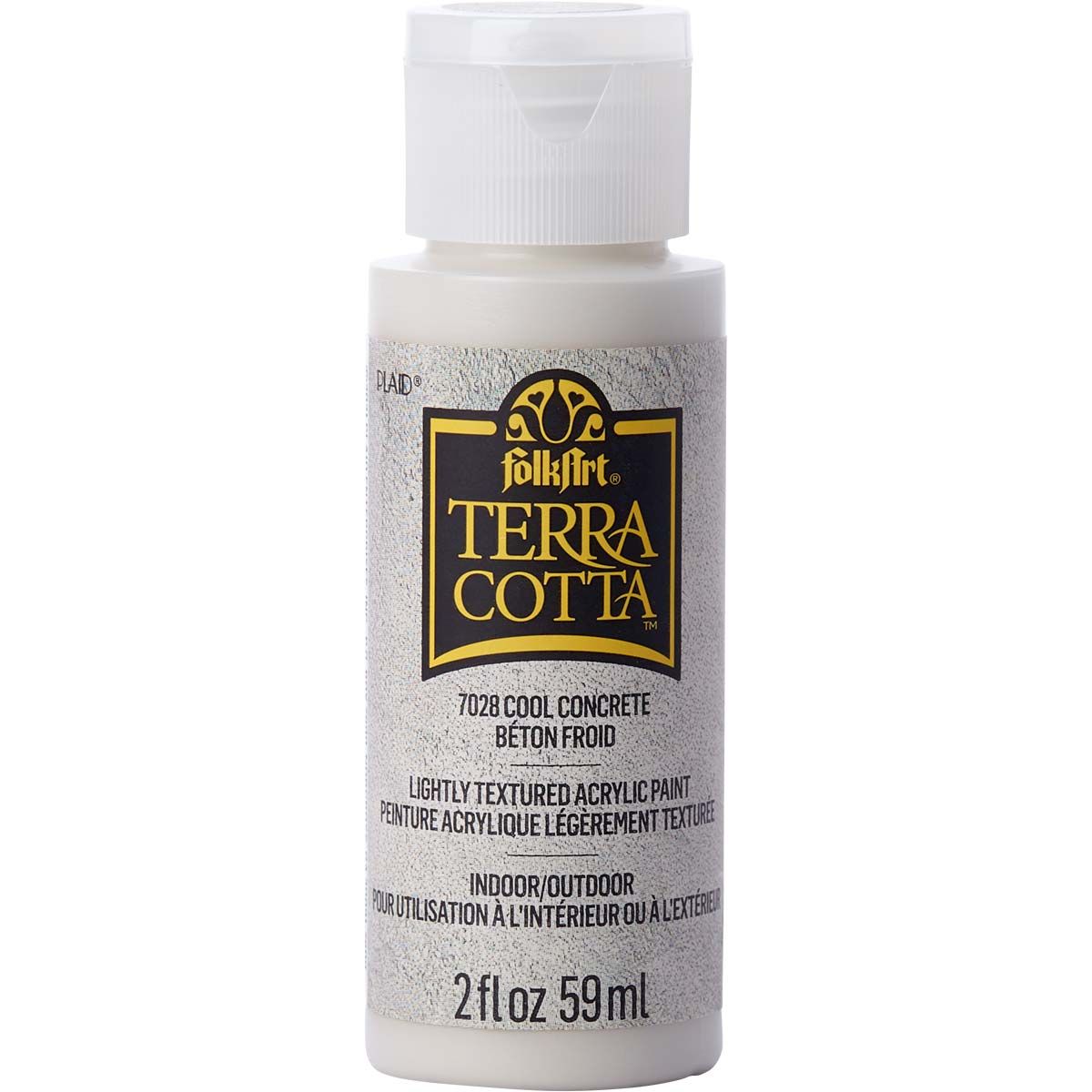 Folkart • peinture acrylique texturée terre cuite 59 ml béton froid
