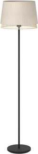 Lampadaire Eglo tabley - e27 - 153 cm - naturel|marron|noir - textile