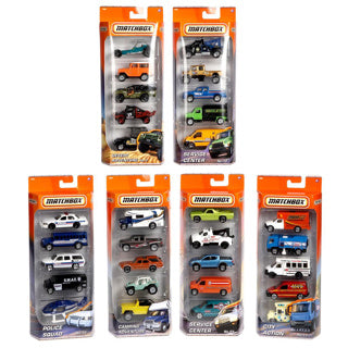 Matchbox set avec 5 voitures