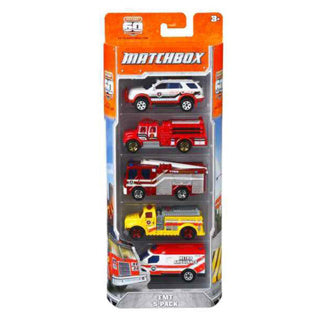 Matchbox set avec 5 voitures