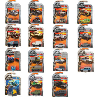 Mattel Jurassic World Matchbox Datcast Collection (film hérité) Assorti