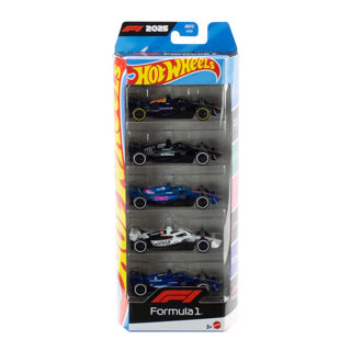 Hot Wheels Formula 1 - lot de 5 voitures miniatures F1 en métal