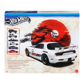 Hotwheels série argent - set de 6 véhicules japonais
