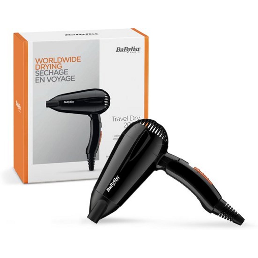 Babyliss babyliss 5344e voyage sec föhn 2000w noir