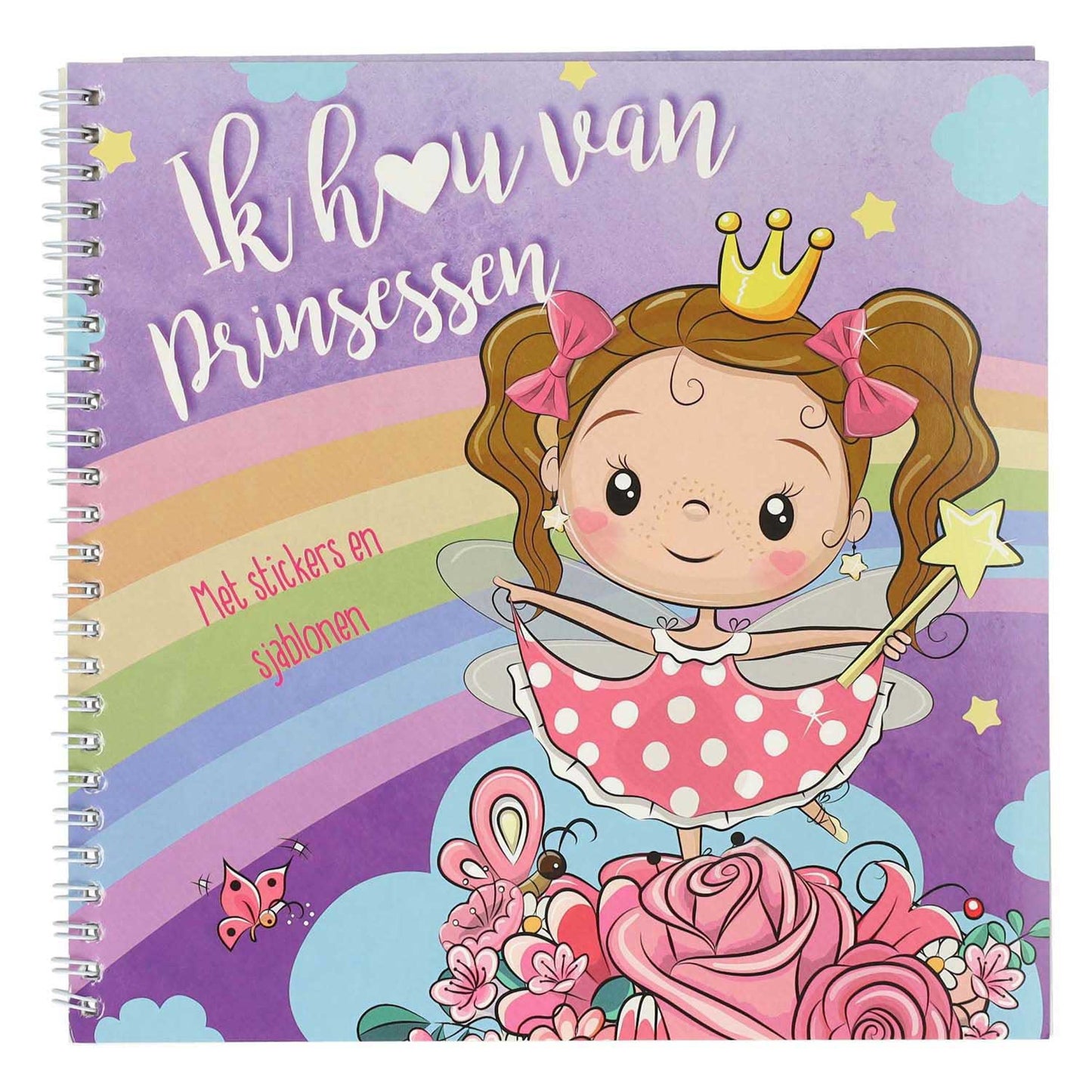 Livre d'autocollant et de modèle j'aime les princesses
