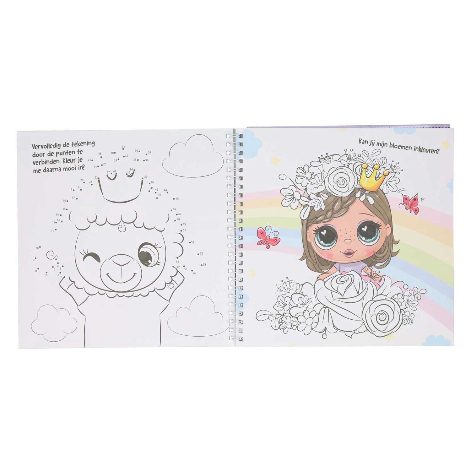 Livre d'autocollant et de modèle j'aime les princesses