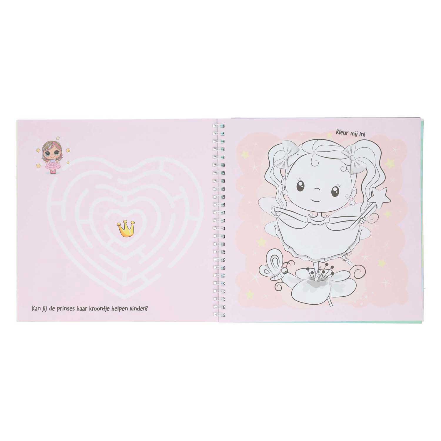 Livre d'autocollant et de modèle j'aime les princesses