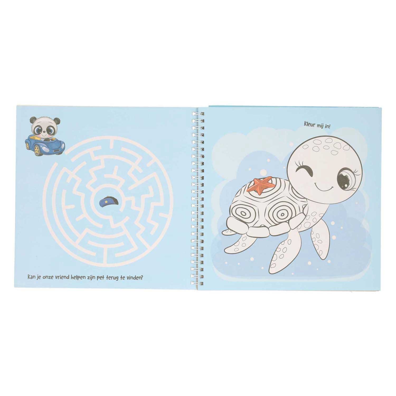 Livre d'autocollant et de modèle j'aime les animaux