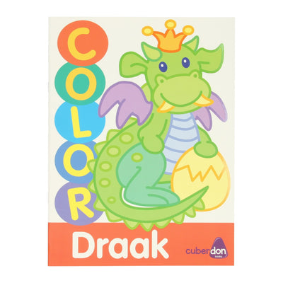 Mondikaarten lignes épaisses coloriage livre couleur dragon
