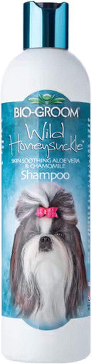 Bio-groom - chèvrefeuille sauvage - shampoing pour chien adoucissant et hydratant pour la peau - 355ml