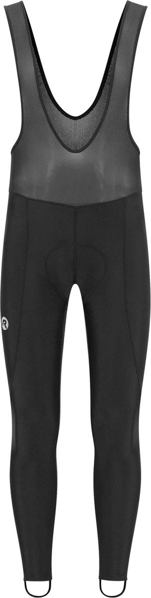 Rogelli core long cycling pants men - pantalon de cyclisme avec chamois et bretelles - noir - taille 3xl