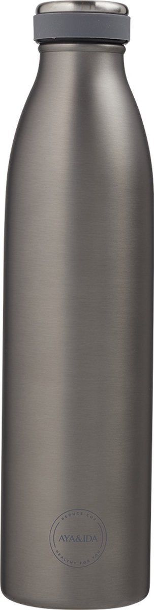 Aya ida - gourde - thermos - bouteille d'eau - 750ml - gris froid