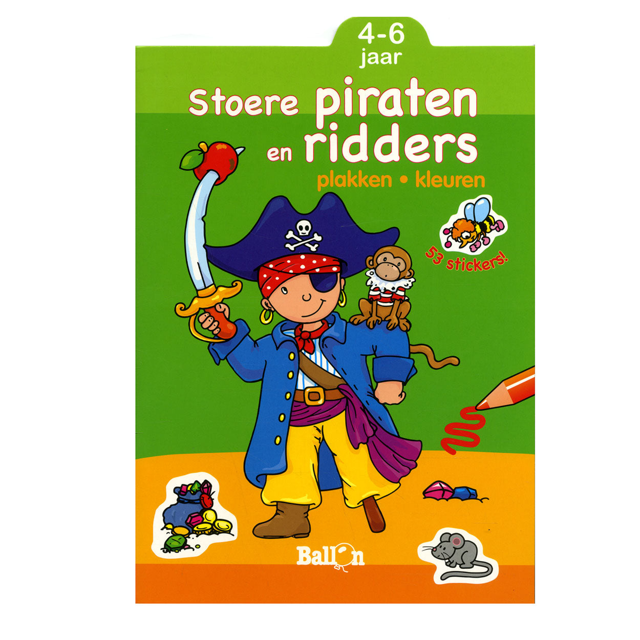 Tranches et couleurs - pirates et chevaliers cool, 4-6 ans